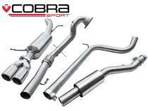 Skoda Fabia VRS 1.4 TSI 10- Turboback-sportavgassystem (Med De-Cat & Ljuddämpare) Cobra Sport